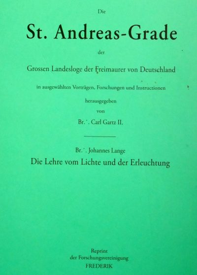 St. Andreas Grade Die Lehre vom Lichte und der Erleuchtung