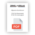 Allgemeine Instruktionen - Die Johannisgrade + Andreasgrade