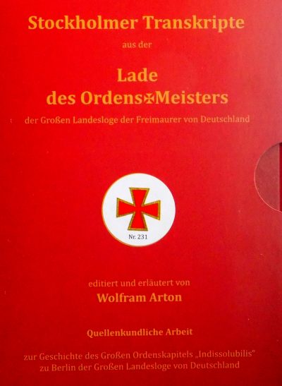 Stockholmer Transkripte aus der Lade des Ordens Meisters